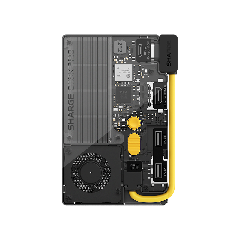 Disk Pro | 4-ports Hub丨Ice-storm Cooler丨Max 4TB丨10Gbps丨MagSafe Compatible丨HDMI 2.1丨Built-in Cable