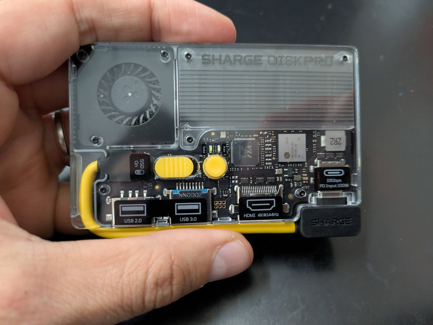 Disk Pro | 4-ports Hub丨Ice-storm Cooler丨Max 4TB丨10Gbps丨MagSafe Compatible丨HDMI 2.1丨Built-in Cable