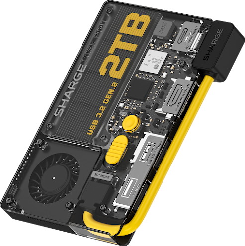 Disk Pro | 4-ports Hub丨Ice-storm Cooler丨Max 4TB丨10Gbps丨MagSafe Compatible丨HDMI 2.1丨Built-in Cable